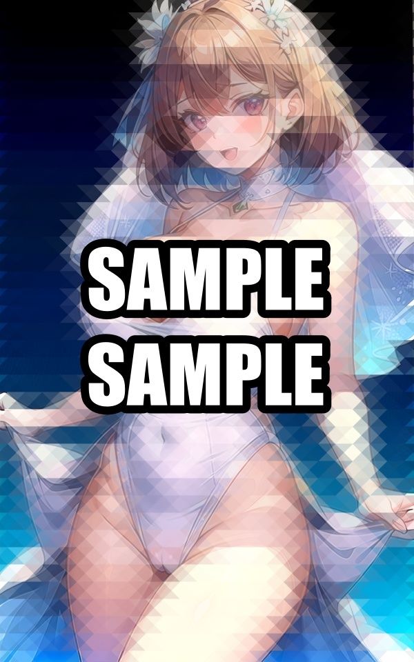 サンプル画像3:ウエディングドレスの僕の彼女(たぬき) [d_509437]