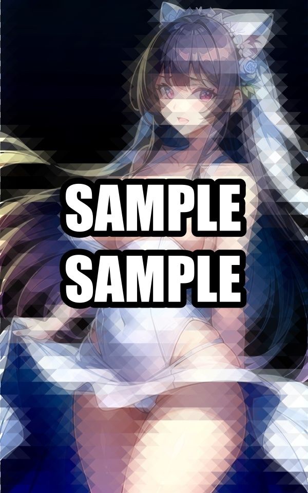 サンプル画像5:ウエディングドレスの僕の彼女(たぬき) [d_509437]