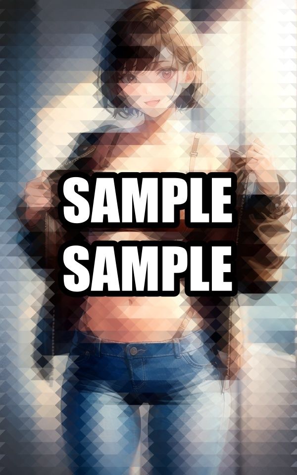 サンプル画像5:クールな革ジャン美女イラスト集(ろんろん) [d_509632]