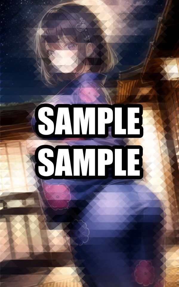 サンプル画像4:月明かりの着物美女イラスト集(AIラボラボ) [d_509638]