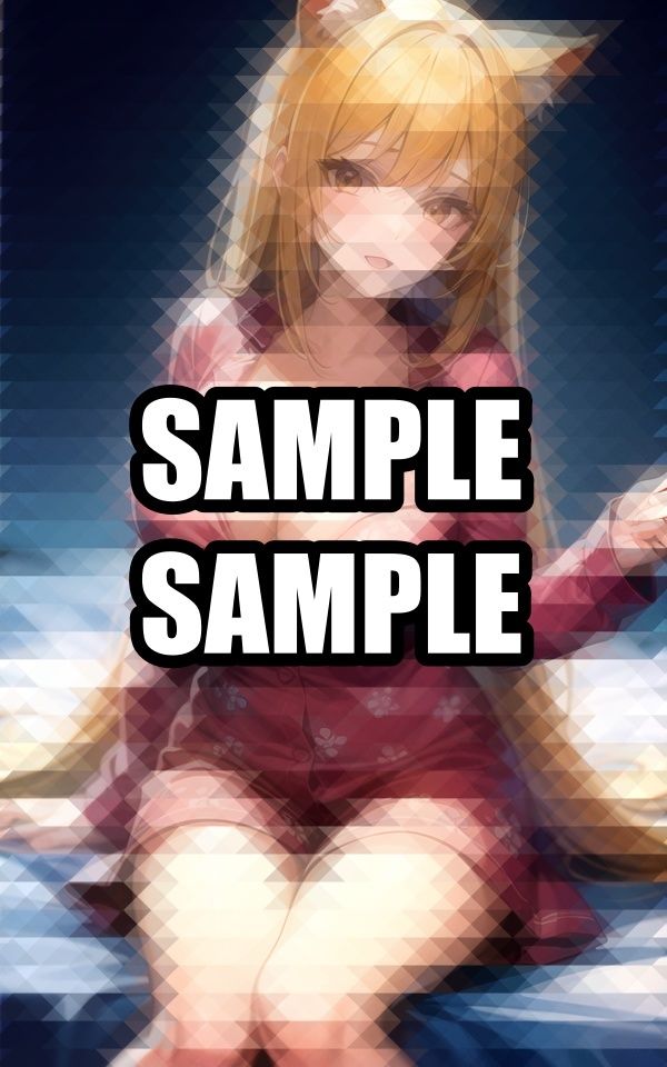 サンプル画像1:ケモ耳パジャマ美女イラスト集(ぽんぽこ) [d_510069]