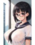 女子校生爆乳メガネ編 画像1