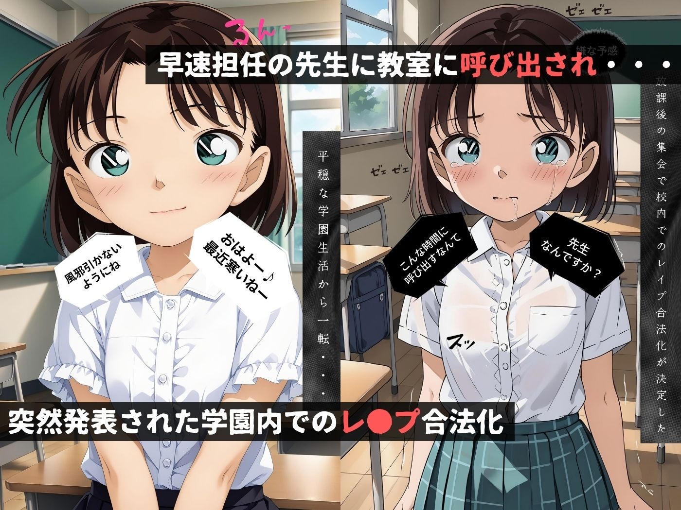 レ●プが合法になった学園〜吉田●美編〜（本編＋CG集）1