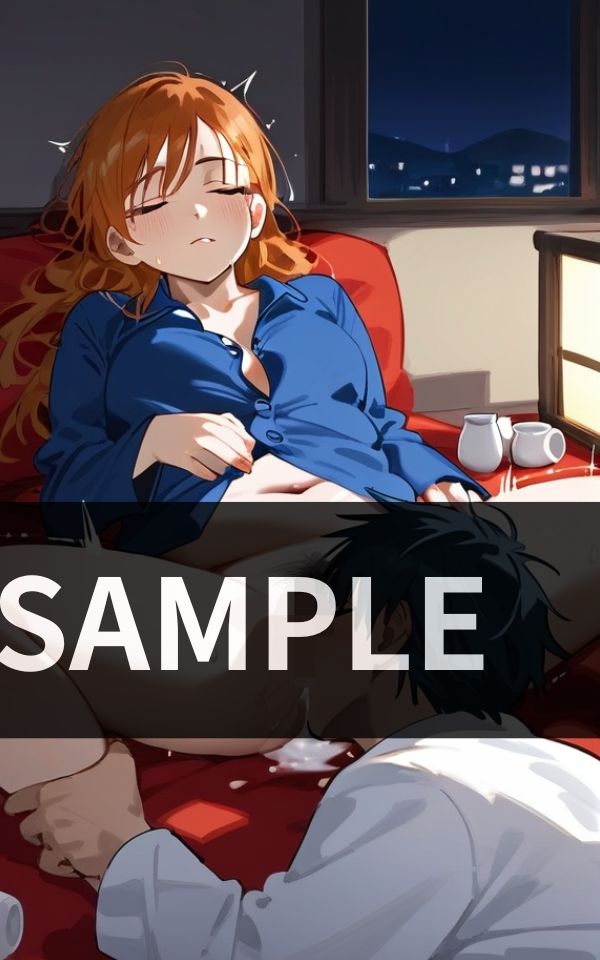 サンプル画像2:無防備にお酒を飲んで寝ちゃう 親戚の叔母さんの マン汁をいつも味わってます。(セクシーアイズ) [d_511123]