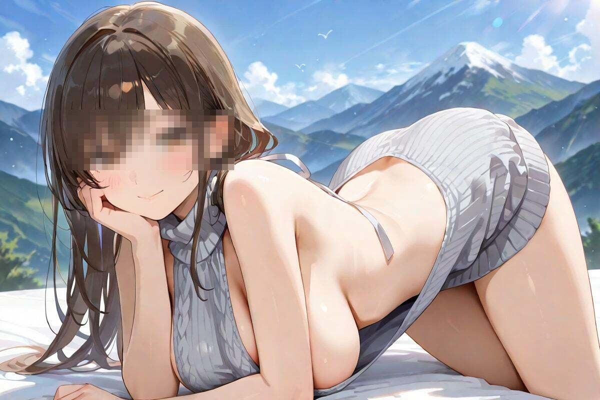 こんなカッコで山登り！  横乳丸出し山ガール 画像4