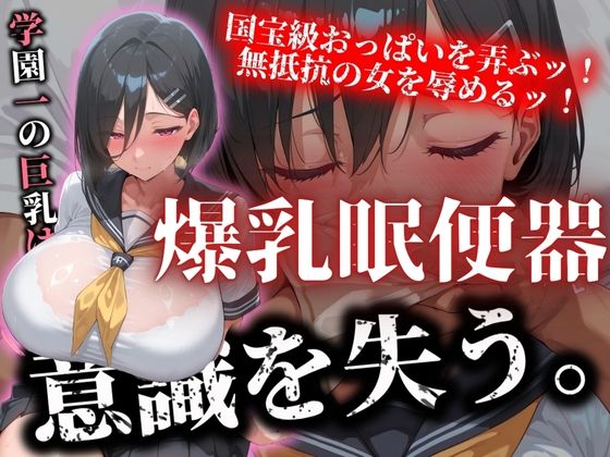 【学園一の巨乳は意識を失い爆乳肉便器と化す】