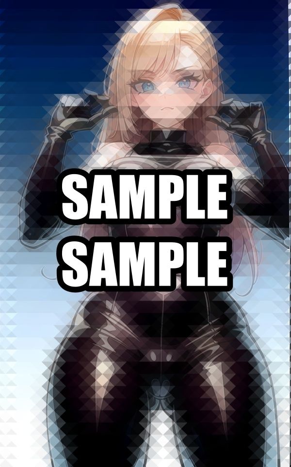 無表情ラバースーツ美女 イラスト集 画像1