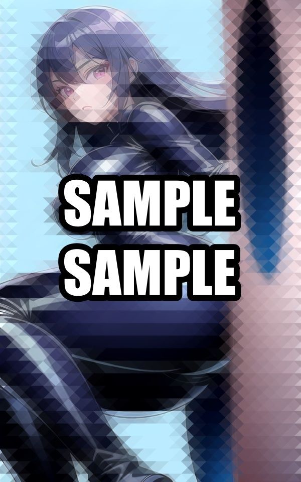 無表情ラバースーツ美女 イラスト集 画像2
