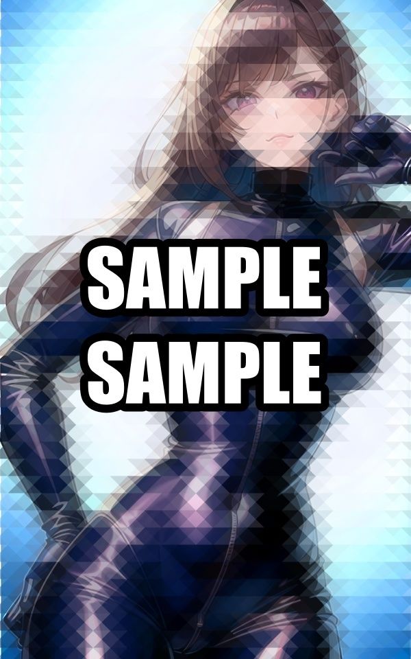 無表情ラバースーツ美女 イラスト集 画像3
