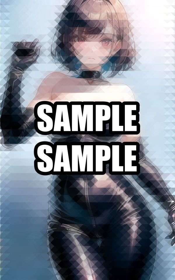 無表情ラバースーツ美女 イラスト集 画像5