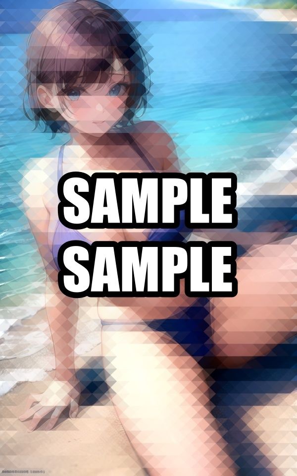 開脚するビキニ美女イラスト集 画像6
