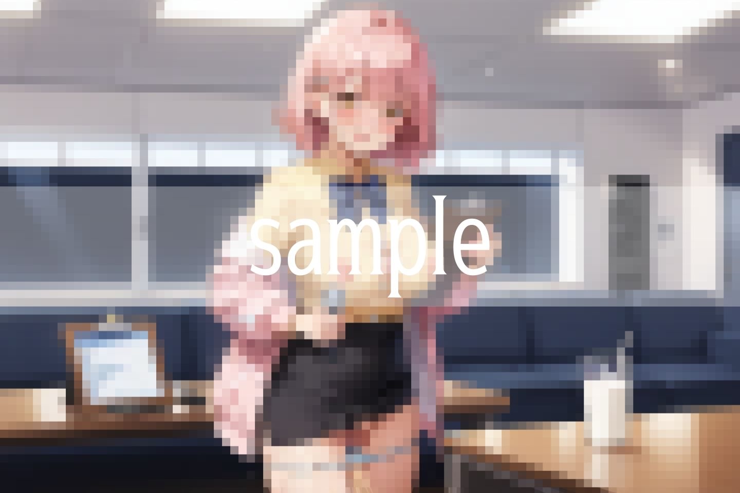 サンプル画像1:えっちなOL達の秘密のインタビューで失禁(トゥナイト出版) [d_511513]