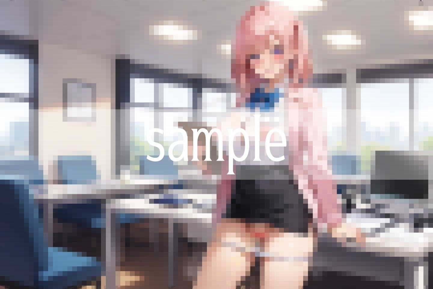 サンプル画像4:えっちなOL達の秘密のインタビューで失禁(トゥナイト出版) [d_511513]