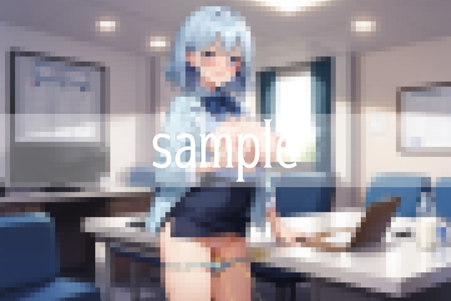 サンプル画像5:えっちなOL達の秘密のインタビューで失禁(トゥナイト出版) [d_511513]