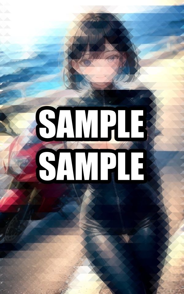 クールなバイクスーツ美女イラスト集 画像3