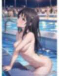 彼女が裸でプールにいたら 画像3