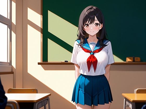 性愛学園 清楚な転校生 画像1