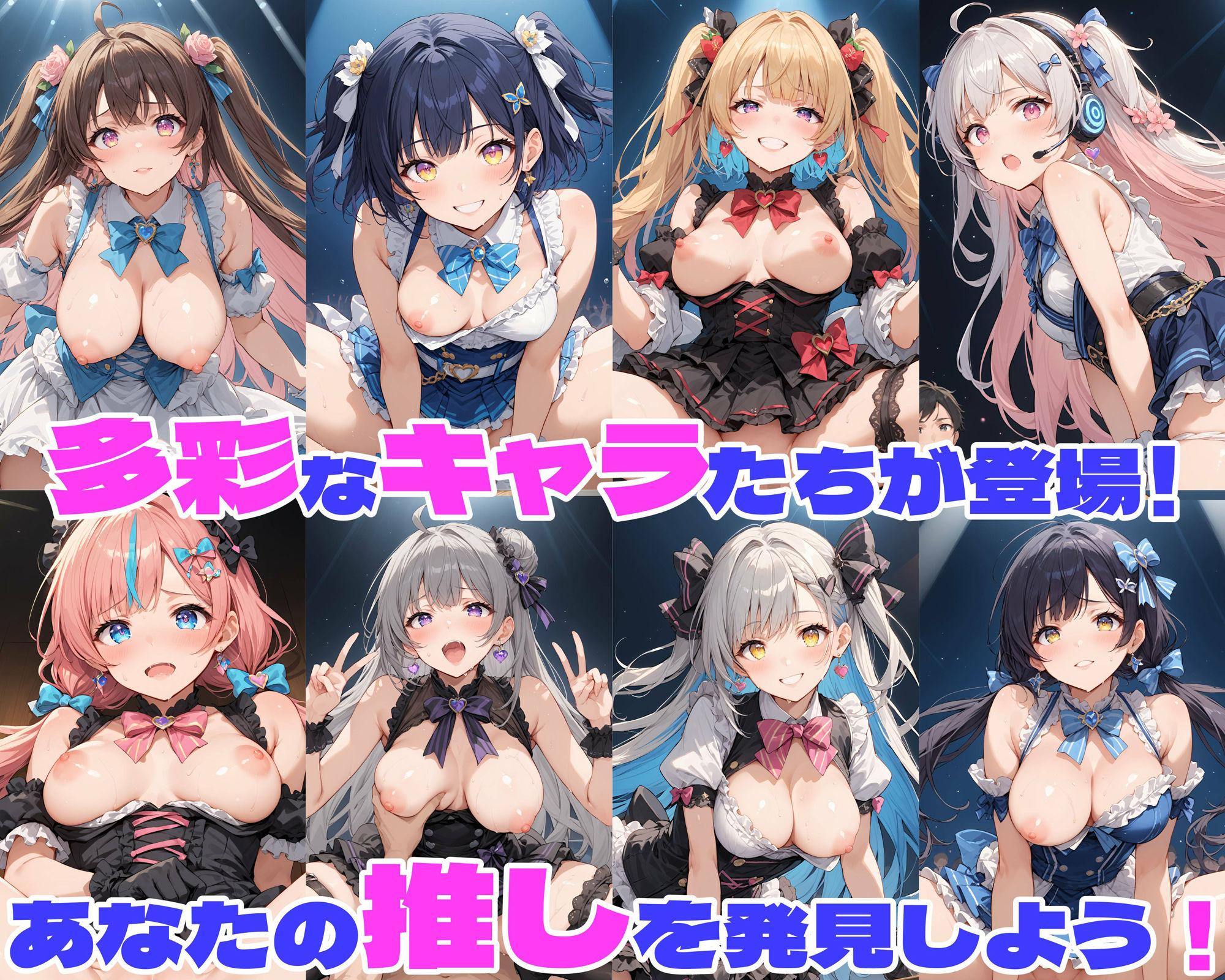 性育学園No.20〜地下アイドル編〜かわいいアイドル達と公開セックスライブでやりまくれ！【CG500枚】 画像3