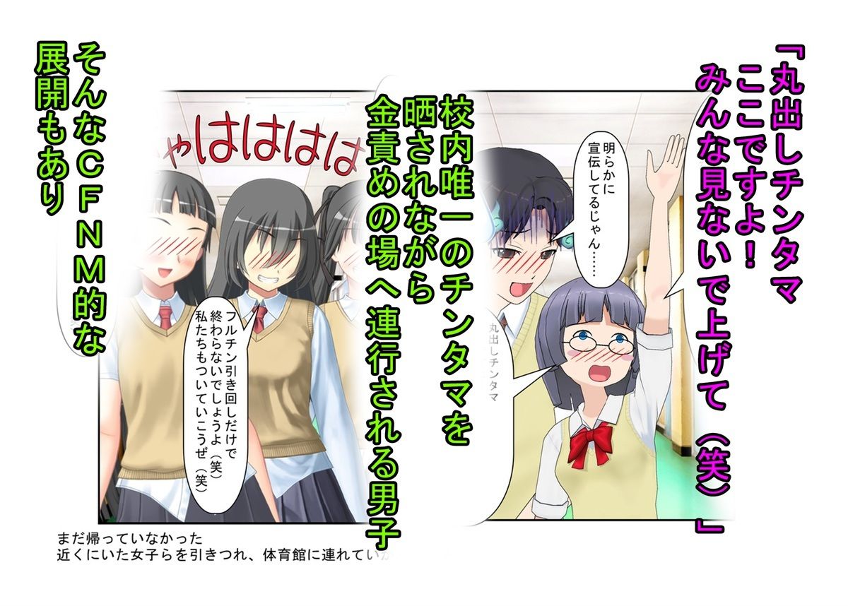 【金的・金的嘲笑】『元女子校の金的玩具二』「今日からクラスの女の子はみんな玉姉妹だね！」大事なタマタマを女子たちにおもちゃにされる元女子校唯一の男子生徒のお話6