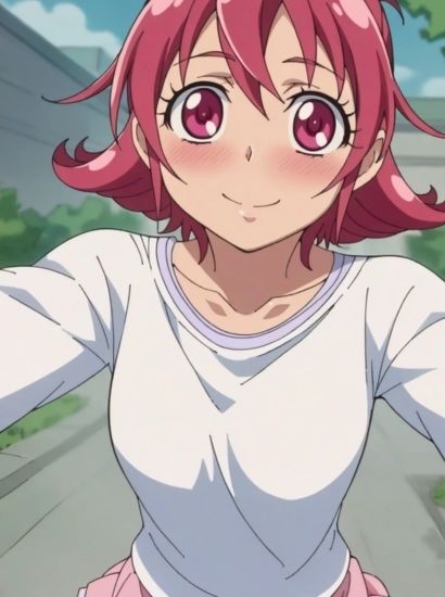 サンプル画像1:ドキドキプリキュアの相田マナから送られてきた自撮り写真(自撮りサークル  イカスミ工房) [d_513363]