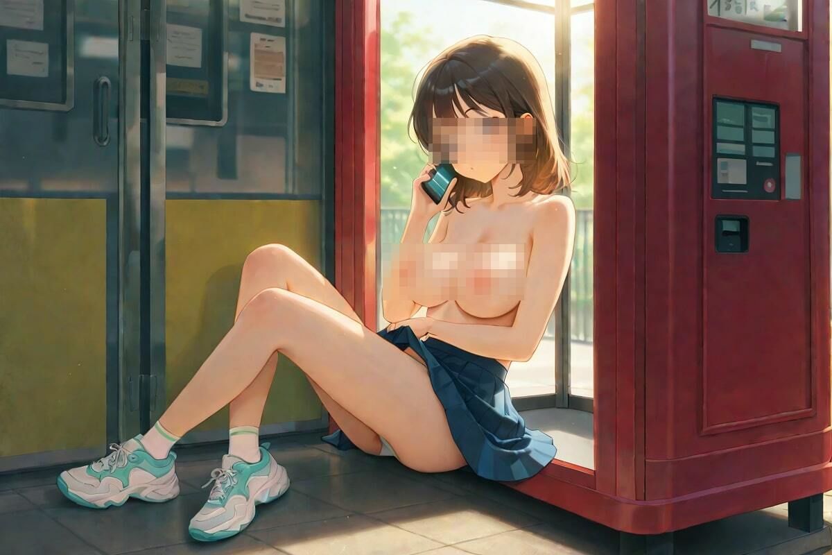 なぜか裸で  電話してる超絶美女 画像3