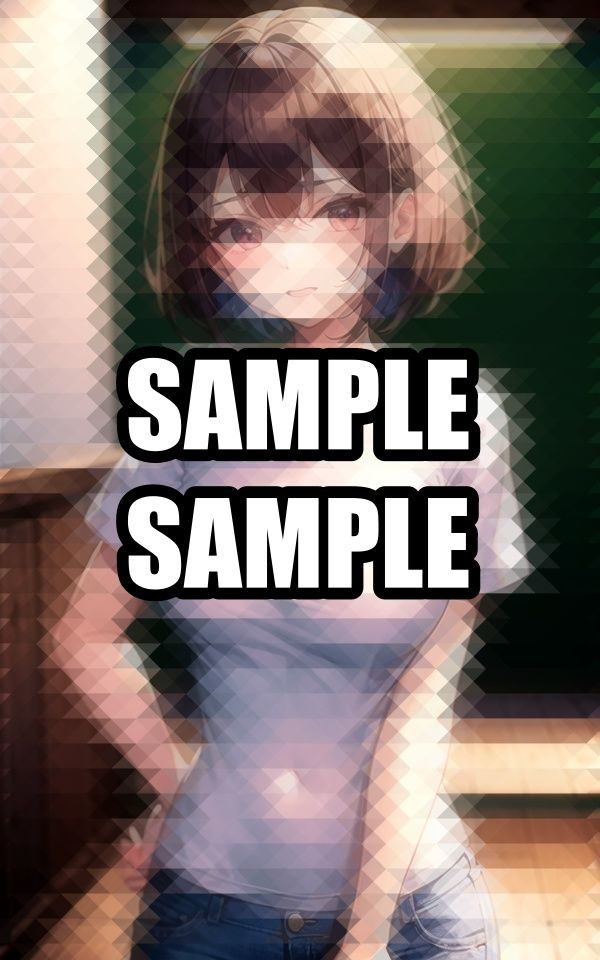 サンプル画像3:パツパツTシャツ美女イラスト集(ぽっけぽけ) [d_513740]