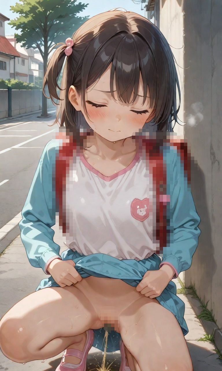 近所の女の子  おじさんとひよこ遊び_2