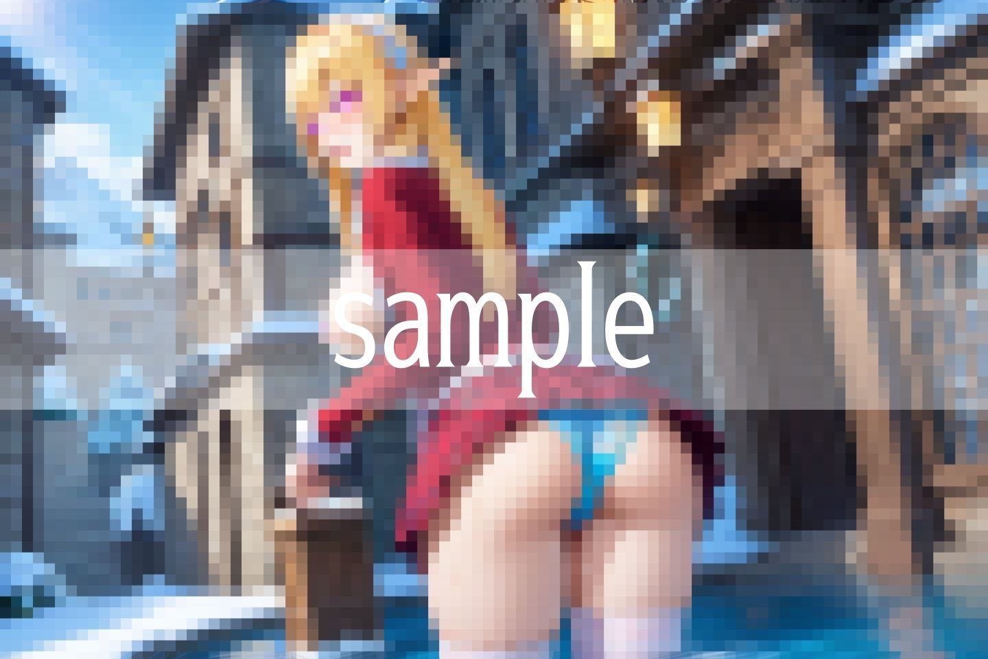 サンプル画像2:Hな獣人…エルフのミルク飲み放題の村(ペニーボム) [d_513859]