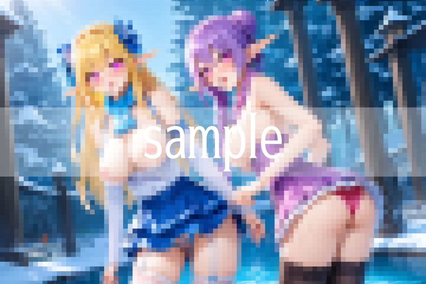 サンプル画像4:Hな獣人…エルフのミルク飲み放題の村(ペニーボム) [d_513859]