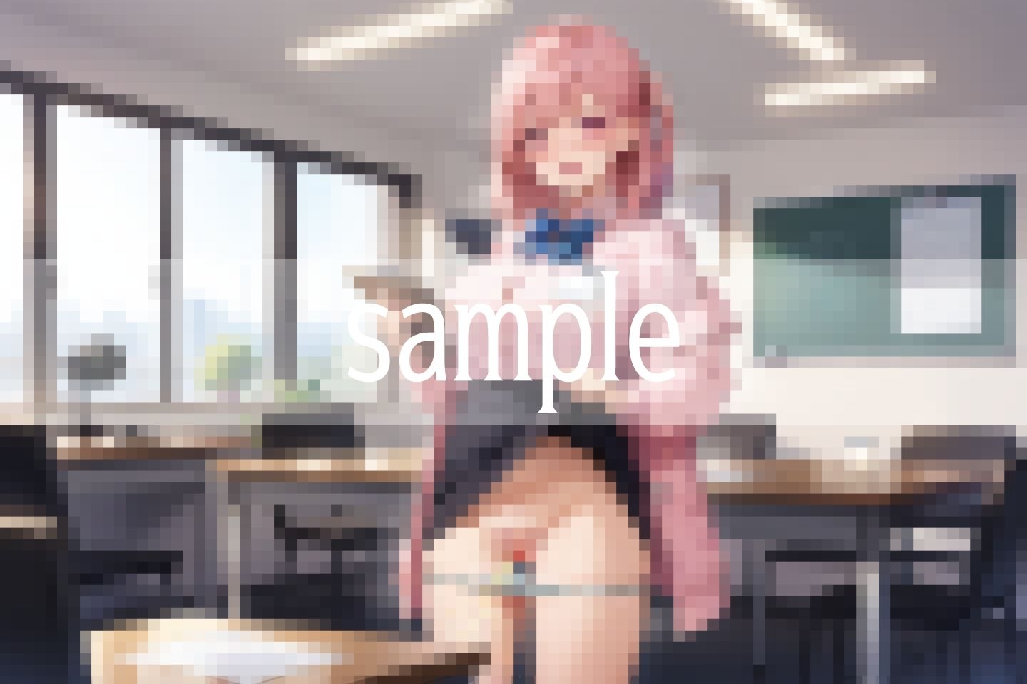 サンプル画像1:Hな受付嬢…わたしのウェルカムドリンクをどうぞっ(ぷにめにあん) [d_513864]