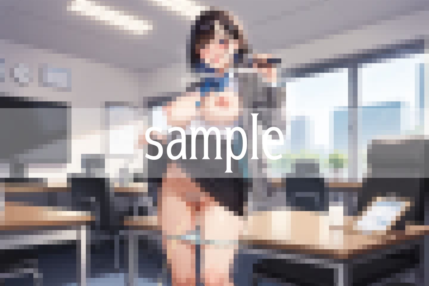 サンプル画像2:Hな受付嬢…わたしのウェルカムドリンクをどうぞっ(ぷにめにあん) [d_513864]