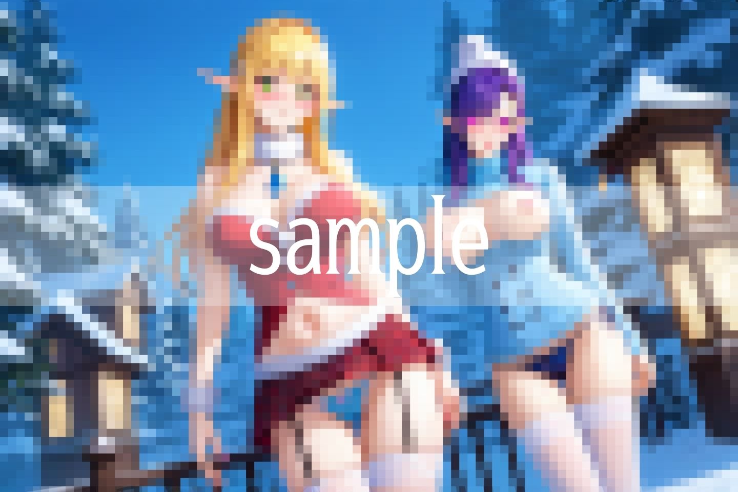 サンプル画像1:可愛いパンツのエルフたちのパンチラ写真(ぱんぱんぼうぼう) [d_513868]