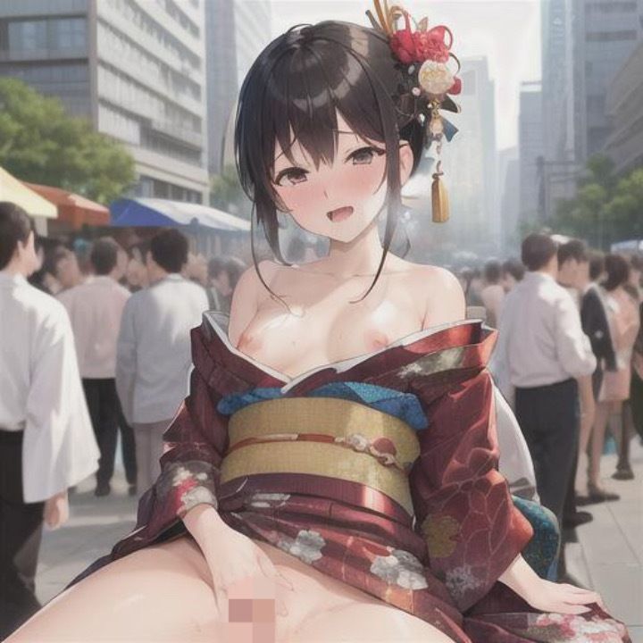 サンプル画像5:はれのひ  着物で露出  黒髪ちゃん編(まんまんちん) [d_513924]