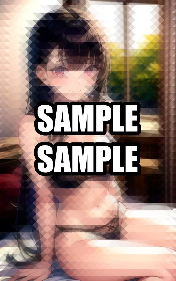 サンプル画像2:ベッドの開脚美女イラスト集(ぽっけぽけ) [d_513928]