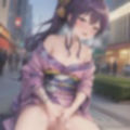 はれのひ  着物で露出  紫髪ちゃん編 画像4