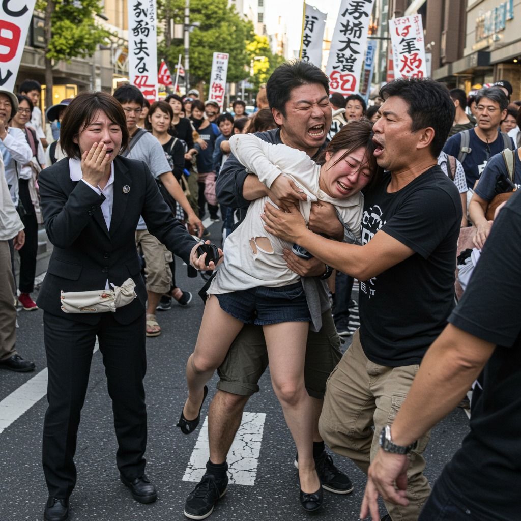 セクハラ×泣き顔 AI画像集 300枚超5