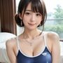 スク水でエッチなことしてくれる美人妻