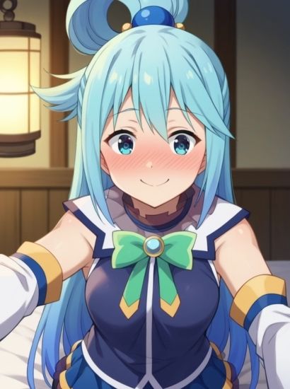 サンプル画像1:この素晴らしい世界に祝福を！のアクアから送られてきた自撮り写真(自撮りサークル  イカスミ工房) [d_514553]