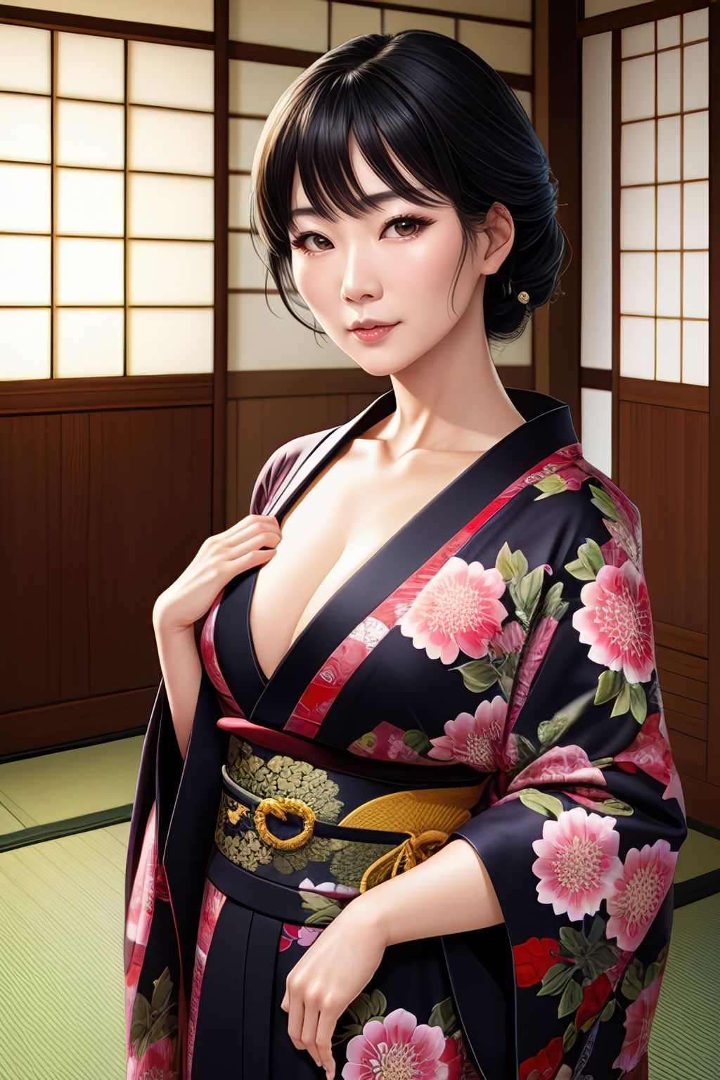 Japanese style 3D illustrations AI beauty photo book 画像2