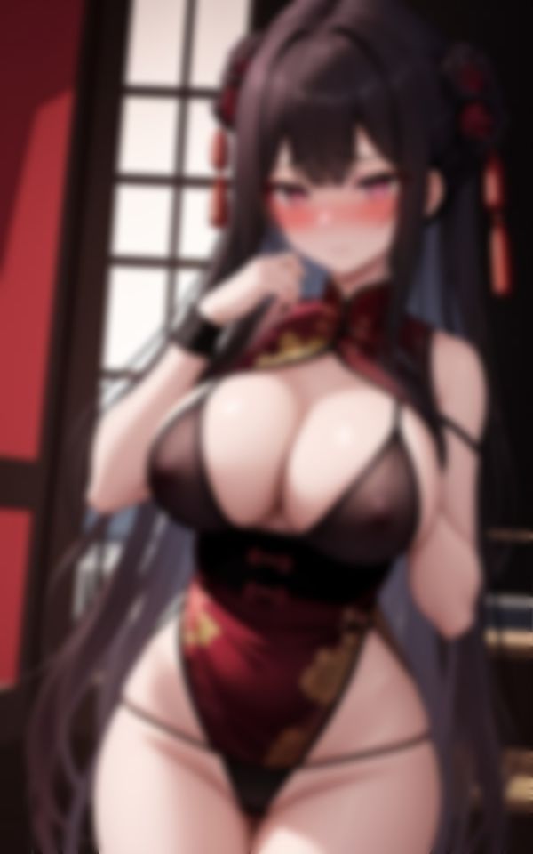 魅惑のチャイナドレスで誘惑してくる爆乳ビッチの天然美女 画像2