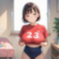 童顔巨乳先輩の乳首が体操服越しに透けていたので02 画像7