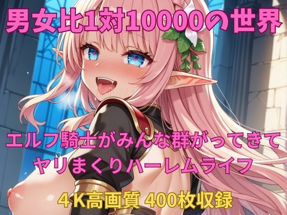 男というだけで10000人に1人しかいない世界だった【男女比1対10000の世界エルフ騎士達とセックスし放題でちんぽが乾く暇もないヤリ放題ハーレムライフ！！】