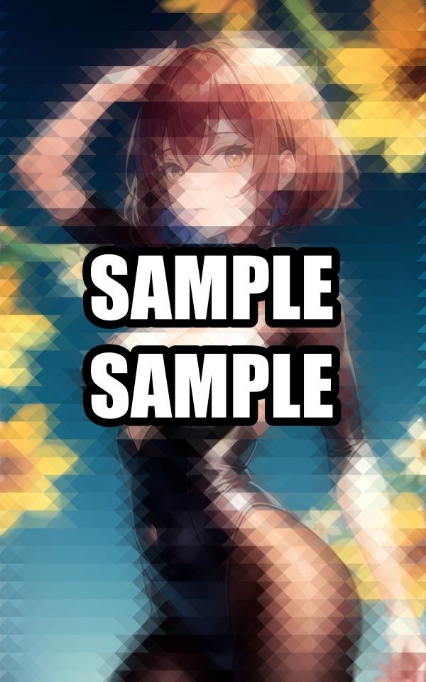 サンプル画像5:花と美女(おむすび) [d_515339]