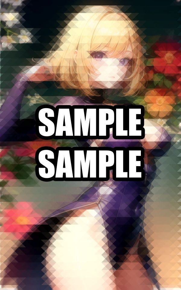 サンプル画像6:花と美女(おむすび) [d_515339]