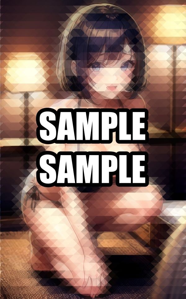 サンプル画像4:前のめりのメイド水着美女(いじまる) [d_515359]