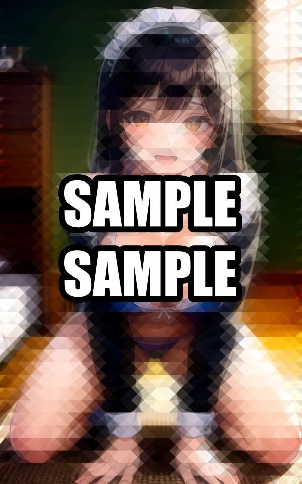 サンプル画像6:前のめりのメイド水着美女(いじまる) [d_515359]