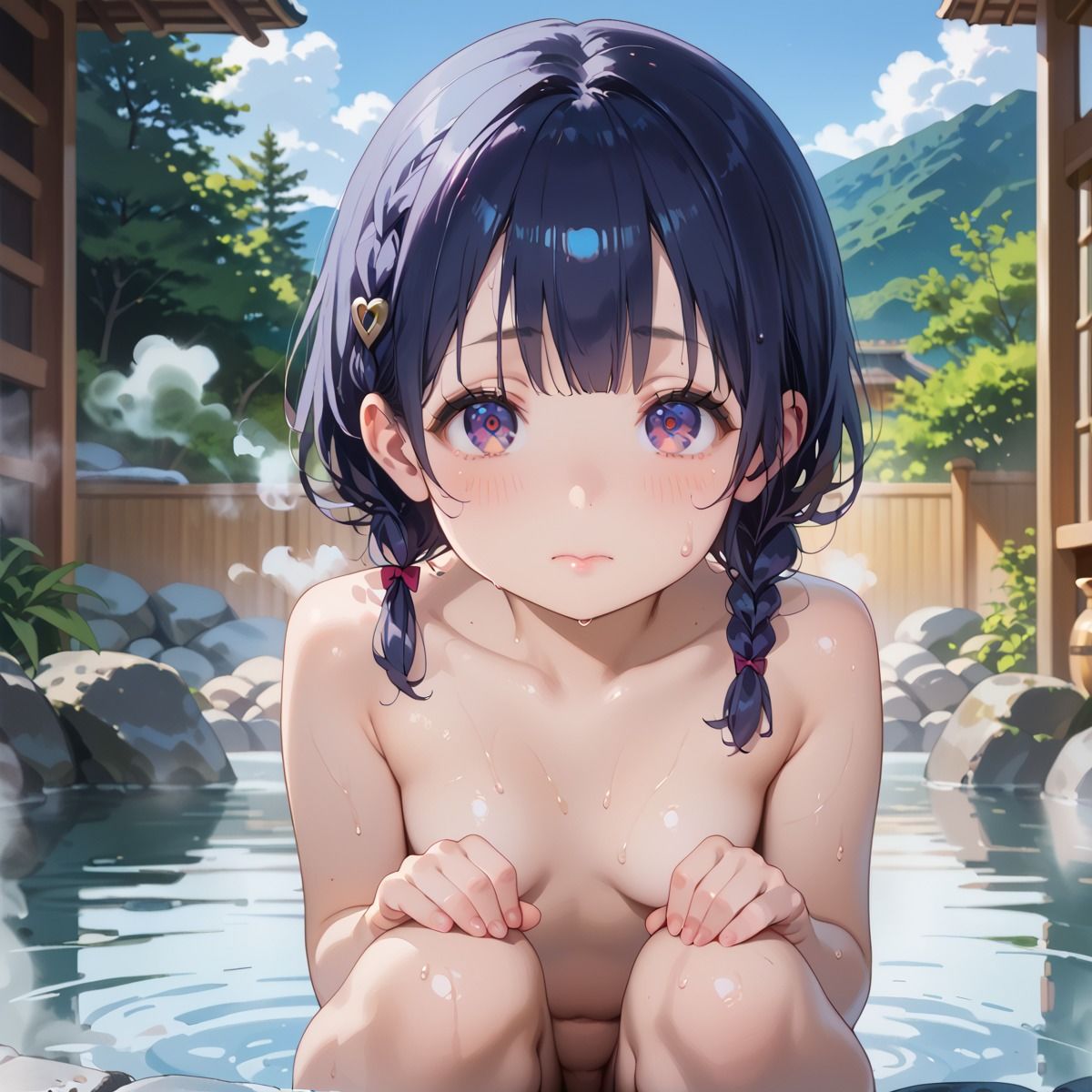 貧乳の女の子に温泉でお世話してもらおう！29