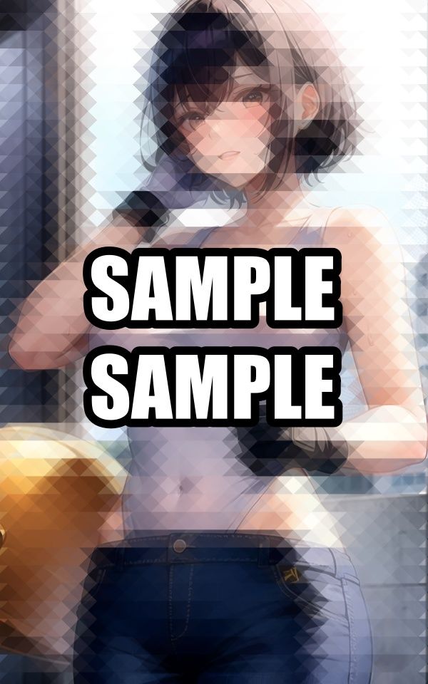 汗かき働く現場美女イラスト集 サンプル1