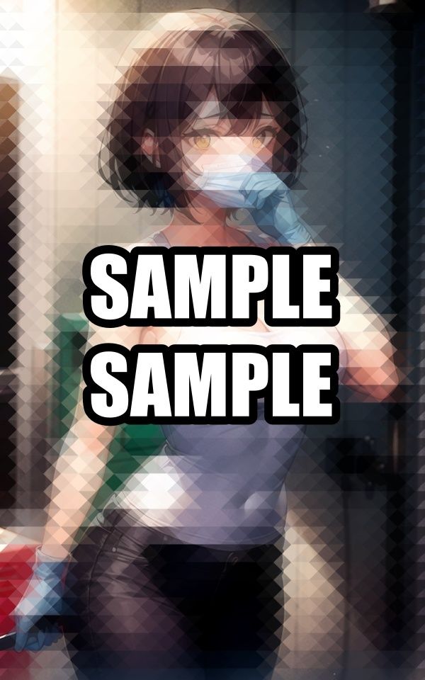 汗かき働く現場美女イラスト集 サンプル2