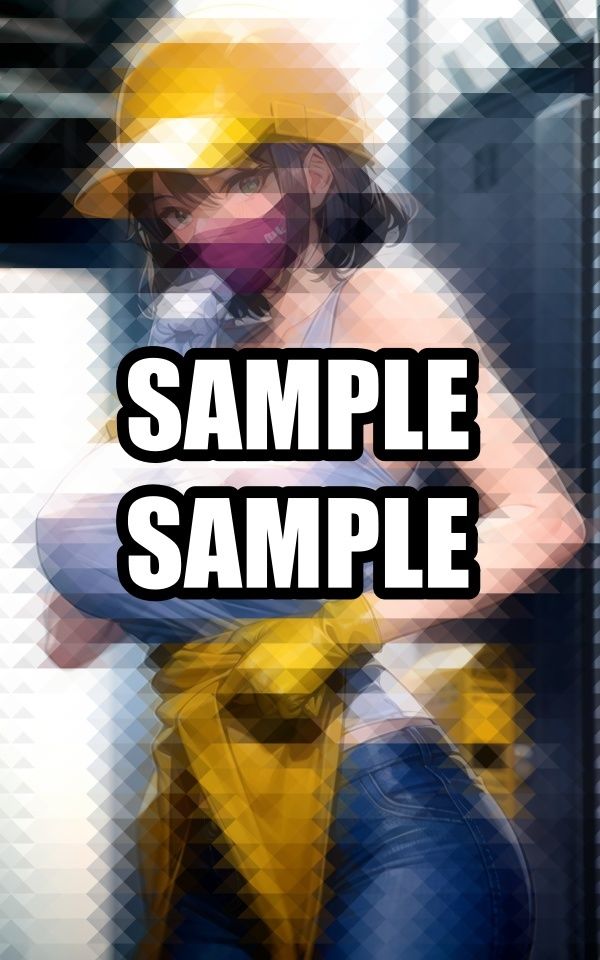 汗かき働く現場美女イラスト集 サンプル3